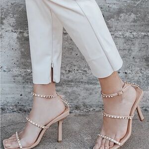 Elegant Rhinestone-Embellished Heels